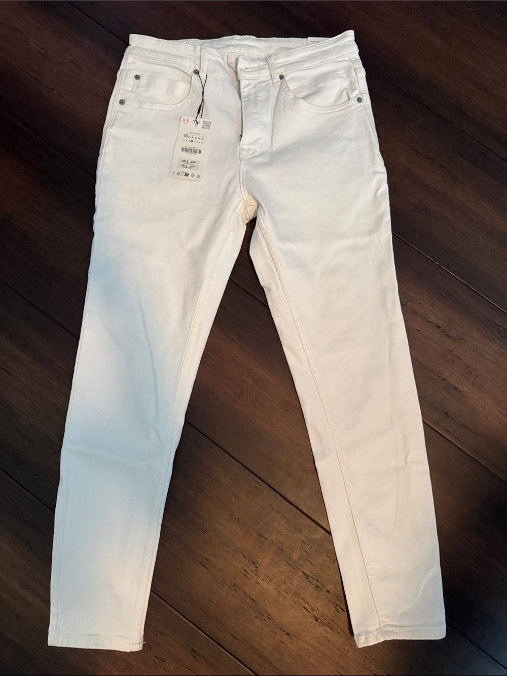 Zara White Men Skinny Jeans
